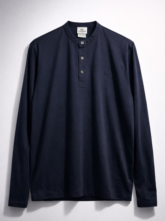 Lacoste Other - Lacoste Men’s Long-Sleeve Henley Shirt - Dark Navy